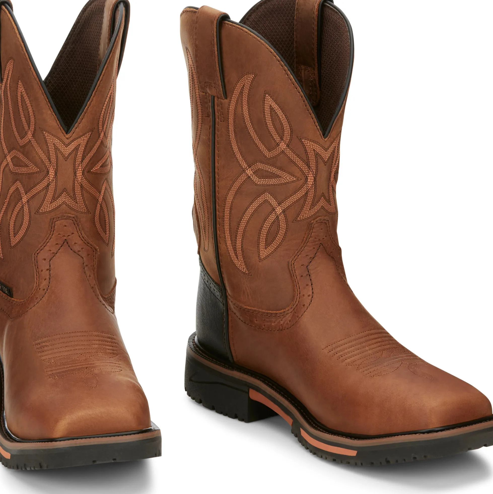 Justin Boots Dallen 11" Waterproof Nano Comp Toe Brown