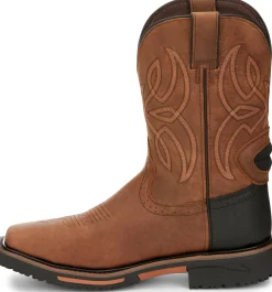 Justin Boots Dallen 11" Waterproof Nano Comp Toe Brown