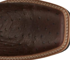 Justin Boots Derrickman 12" Waterproof Comp Toe Walnut Ostrich Print Sale