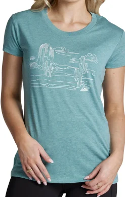 Justin Boots Desert Scene Tee Blue Sale
