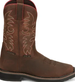 Justin Boots Driller II 11" Waterproof Steel Toe Pecan Clearance