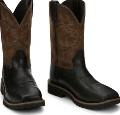 Justin Boots Driller 11" Comp Toe Licorice Discount
