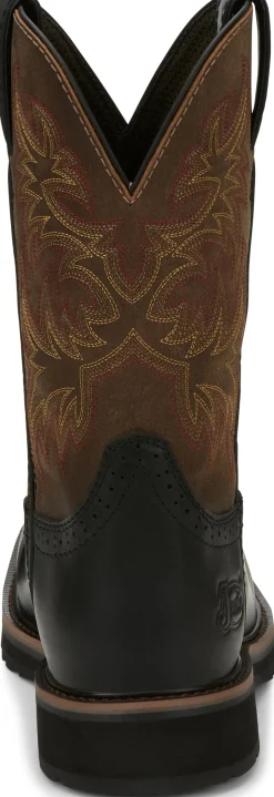 Justin Boots Driller 11" Comp Toe Licorice Discount