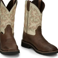 Justin Boots Driller 11" Steel Toe Copper New