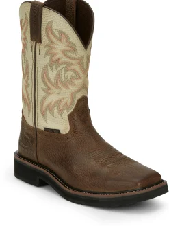 Justin Boots Driller 11" Steel Toe Copper New