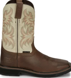 Justin Boots Driller 11" Steel Toe Copper New