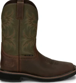 Justin Boots Driller 11" Steel Toe Umber Outlet