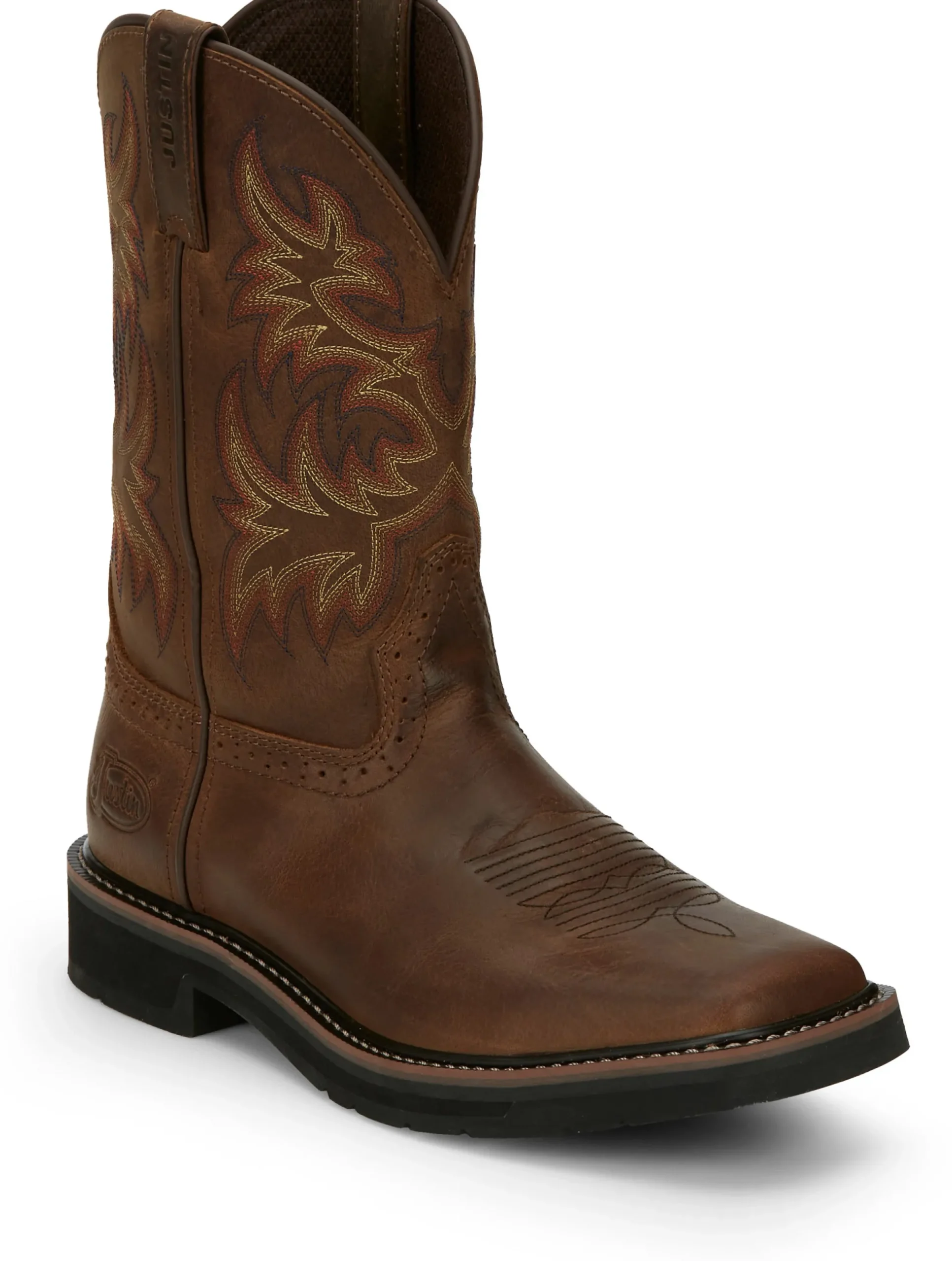 Justin Boots Driller 11" Work Dark Brown Outlet