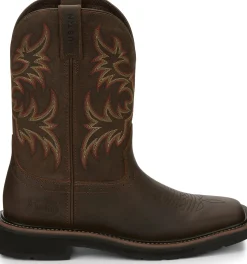 Justin Boots Driller 11" Work Dark Brown Outlet