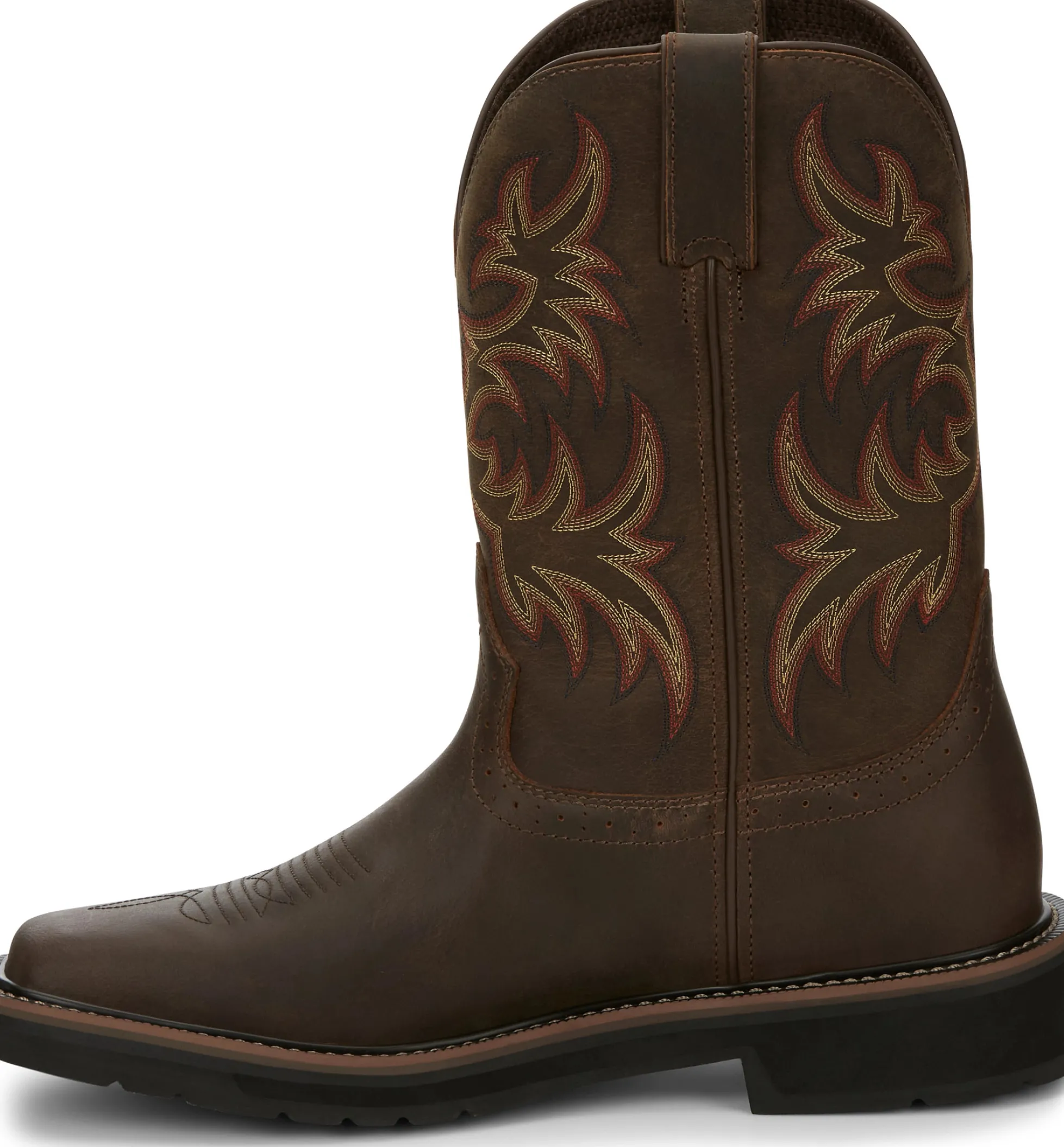 Justin Boots Driller 11" Work Dark Brown Outlet