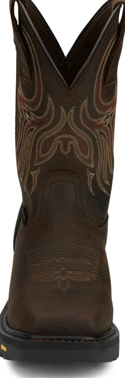 Justin Boots Driscoll 11" Waterproof Met Guard Steel Toe Pecan Hot
