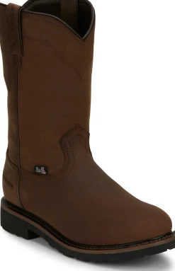 Justin Boots Drywall 10" Waterproof Whiskey New