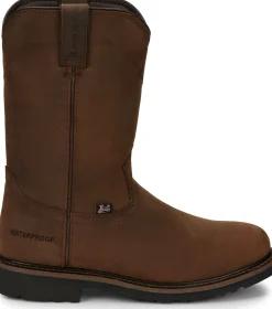 Justin Boots Drywall 10" Waterproof Whiskey New