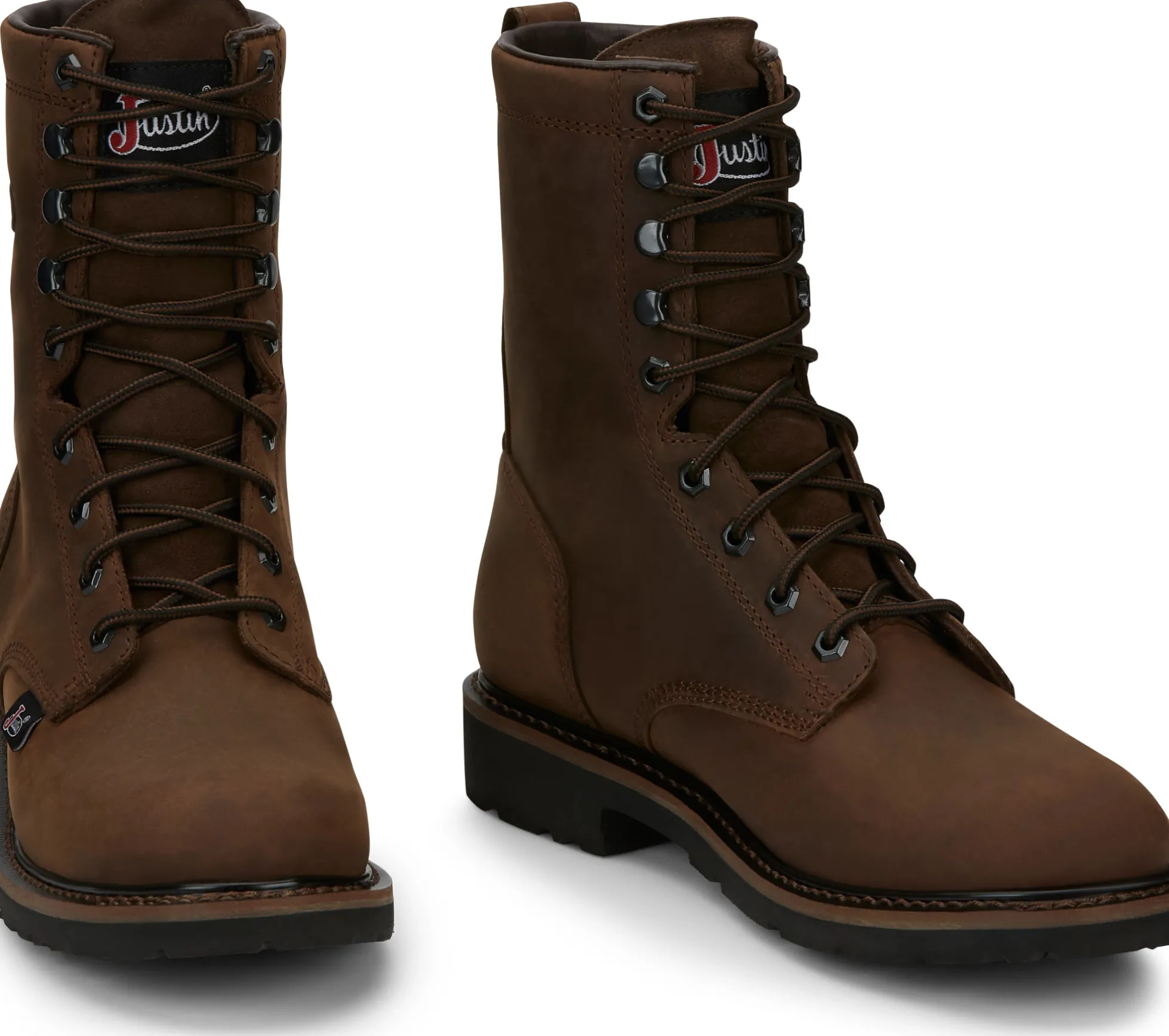 Justin Boots Drywall 8" Waterproof Aged Brown Clearance