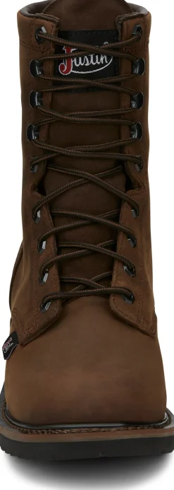 Justin Boots Drywall 8" Waterproof Aged Brown Clearance