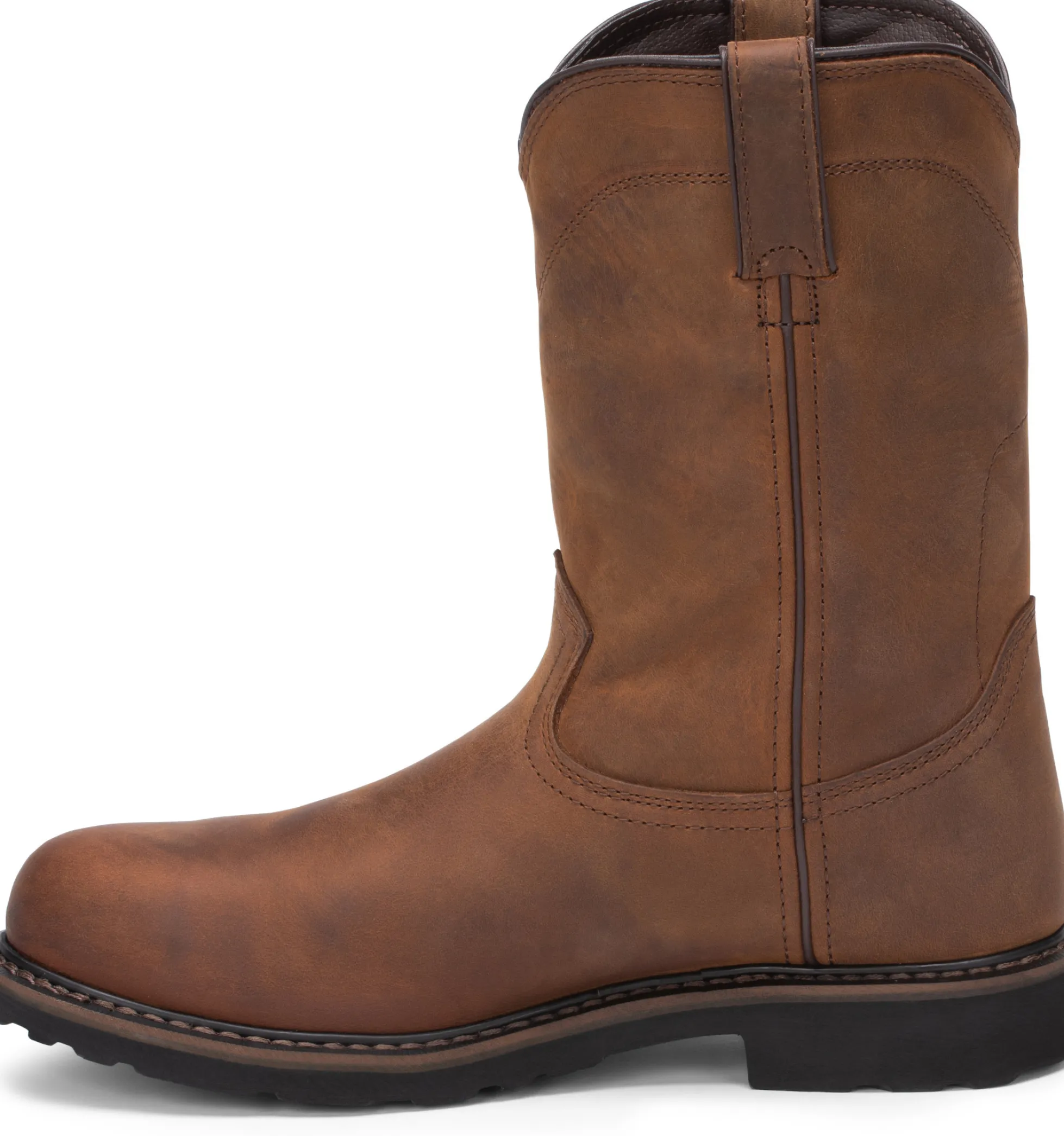 Justin Boots Drywall 10" Waterproof Steel Toe Whiskey New