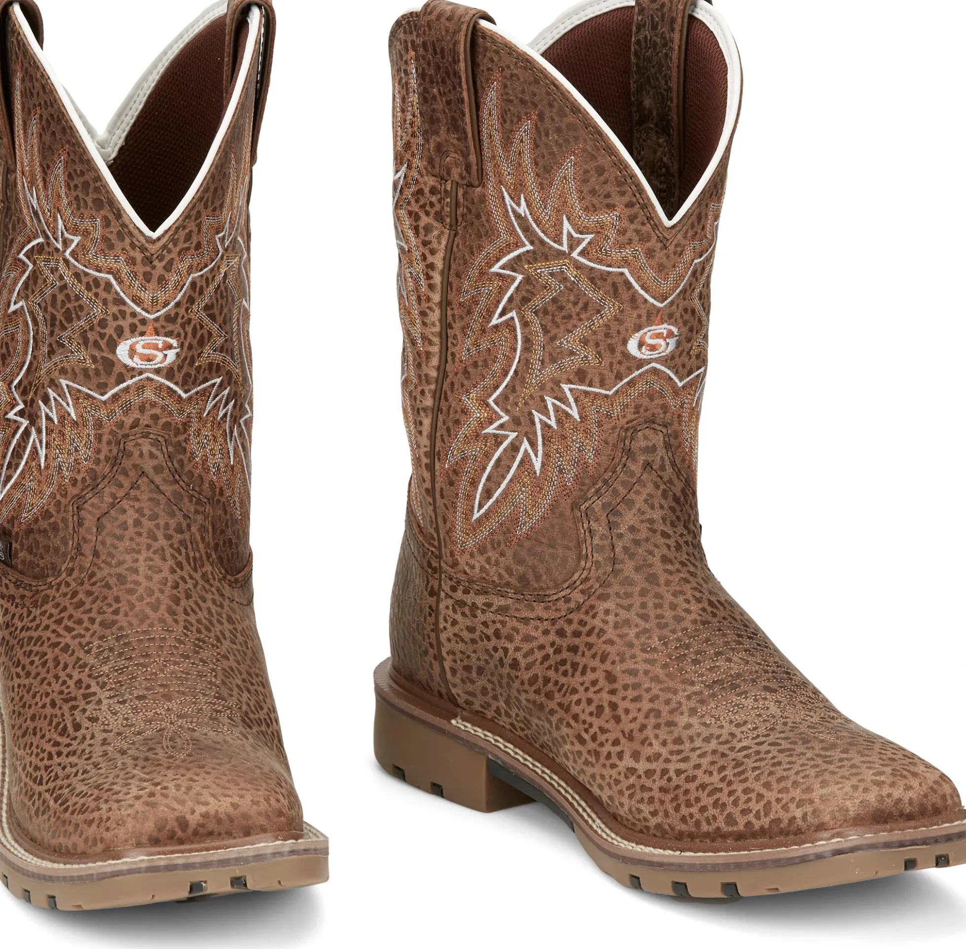 Justin Boots Dusty 11" Western Work Cafe Shrunken Best