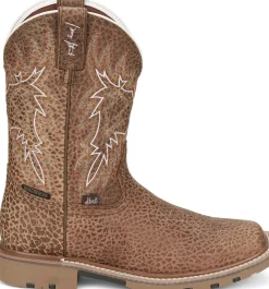 Justin Boots Dusty 11" Western Work Cafe Shrunken Best