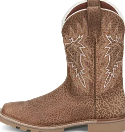 Justin Boots Dusty 11" Western Work Cafe Shrunken Best