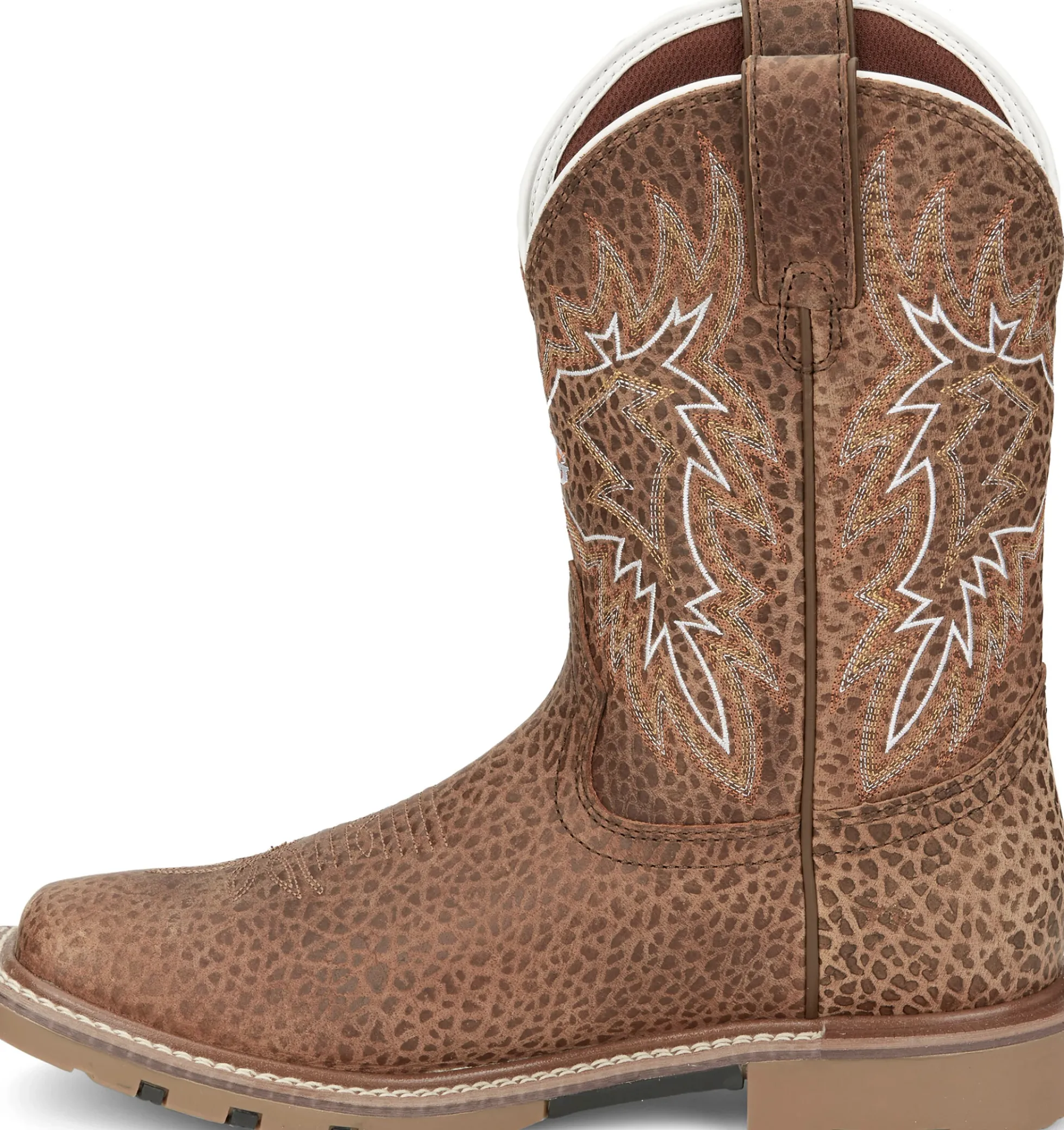 Justin Boots Dusty 11" Western Work Cafe Shrunken Best