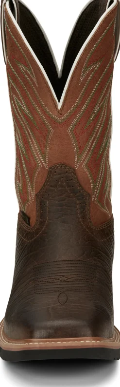Justin Boots Electrician 11" Steel Toe Brown Hot