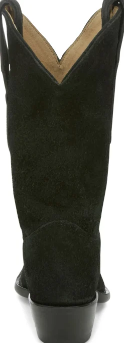 Justin Boots Fancy 11" Suede Ebony
