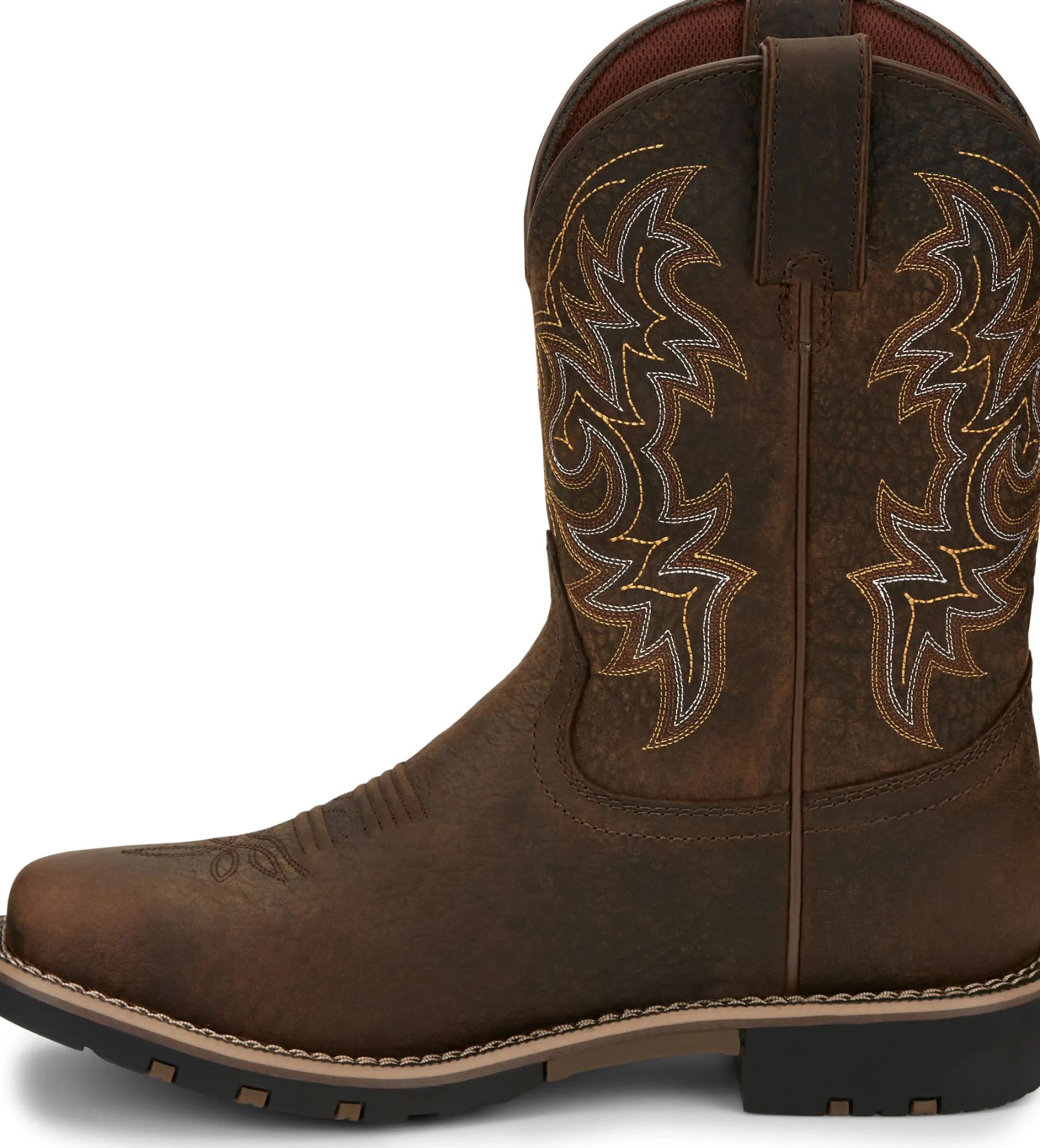 Justin Boots Fireman 11" Waterproof Distressed Brown