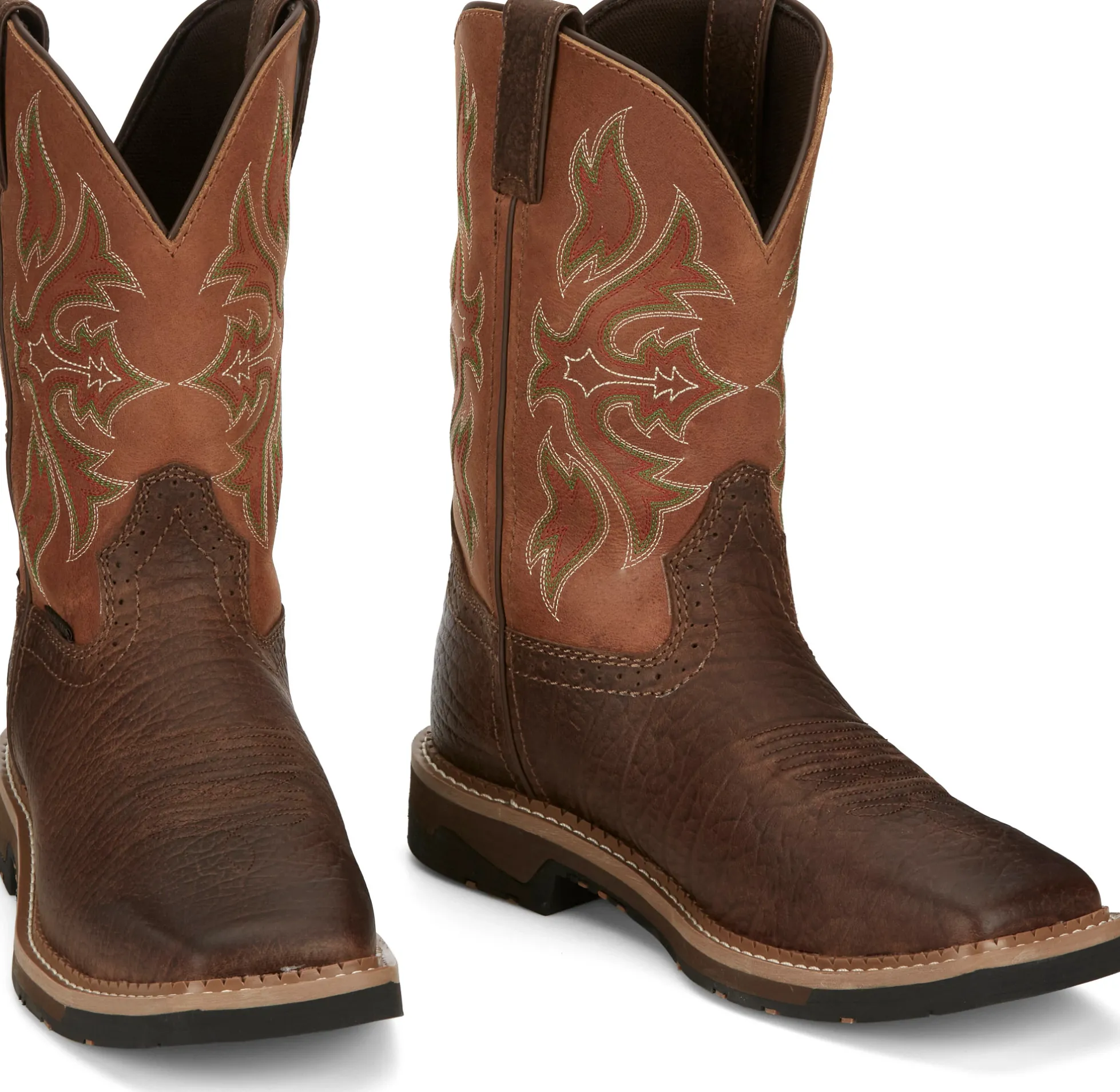 Justin Boots Flash 11" Waterproof Steel Toe Pecan Outlet