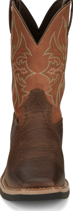 Justin Boots Flash 11" Waterproof Steel Toe Pecan Outlet