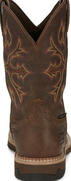 Justin Boots Flash 11" Waterproof Steel Toe Walnut Clearance