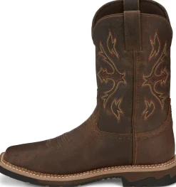 Justin Boots Flash 11" Waterproof Steel Toe Walnut Clearance