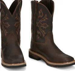 Justin Boots Flash 11" Work Walnut New