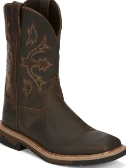 Justin Boots Flash 11" Work Walnut New