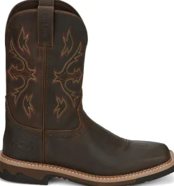 Justin Boots Flash 11" Work Walnut New