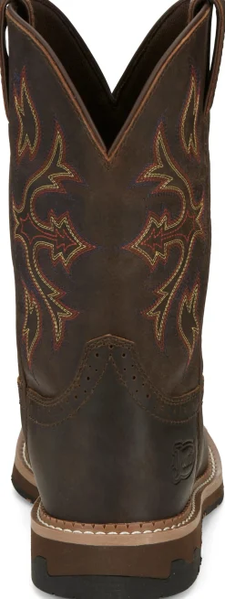 Justin Boots Flash 11" Work Walnut New