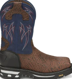 Justin Boots Frontline Hiviz 11” Waterproof Nano Comp Toe Toasted Hot