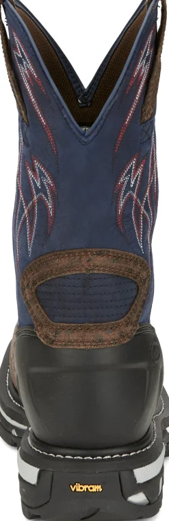Justin Boots Frontline Hiviz 11” Waterproof Nano Comp Toe Toasted Hot