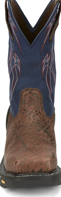 Justin Boots Frontline Hiviz 11” Waterproof Nano Comp Toe Toasted Hot