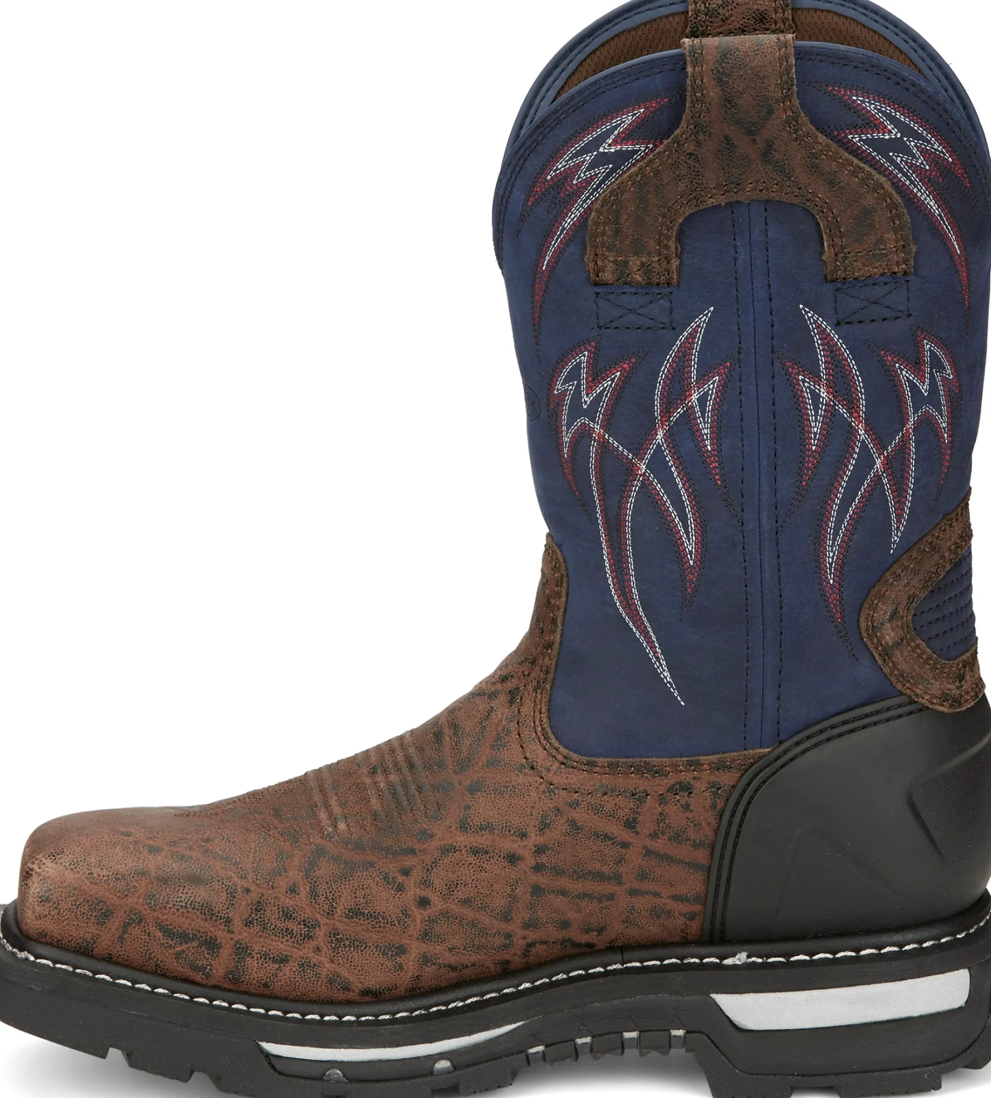 Justin Boots Frontline Hiviz 11” Waterproof Nano Comp Toe Toasted Hot