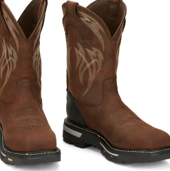Justin Boots Frontline Hiviz 11” Waterproof Nano Comp Toe Walnut Outlet