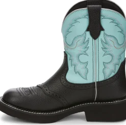 Justin Boots Gemma 8" Western Boot Black Hot