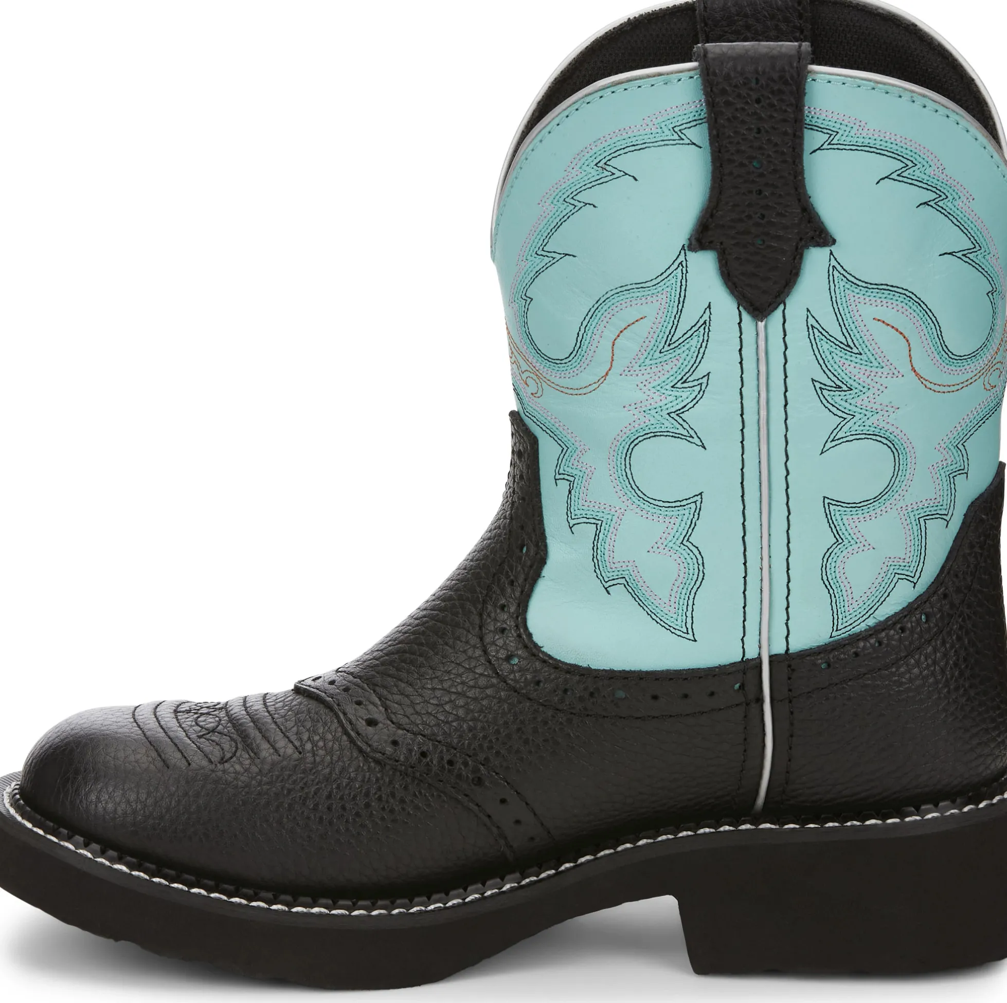 Justin Boots Gemma 8" Western Boot Black Hot