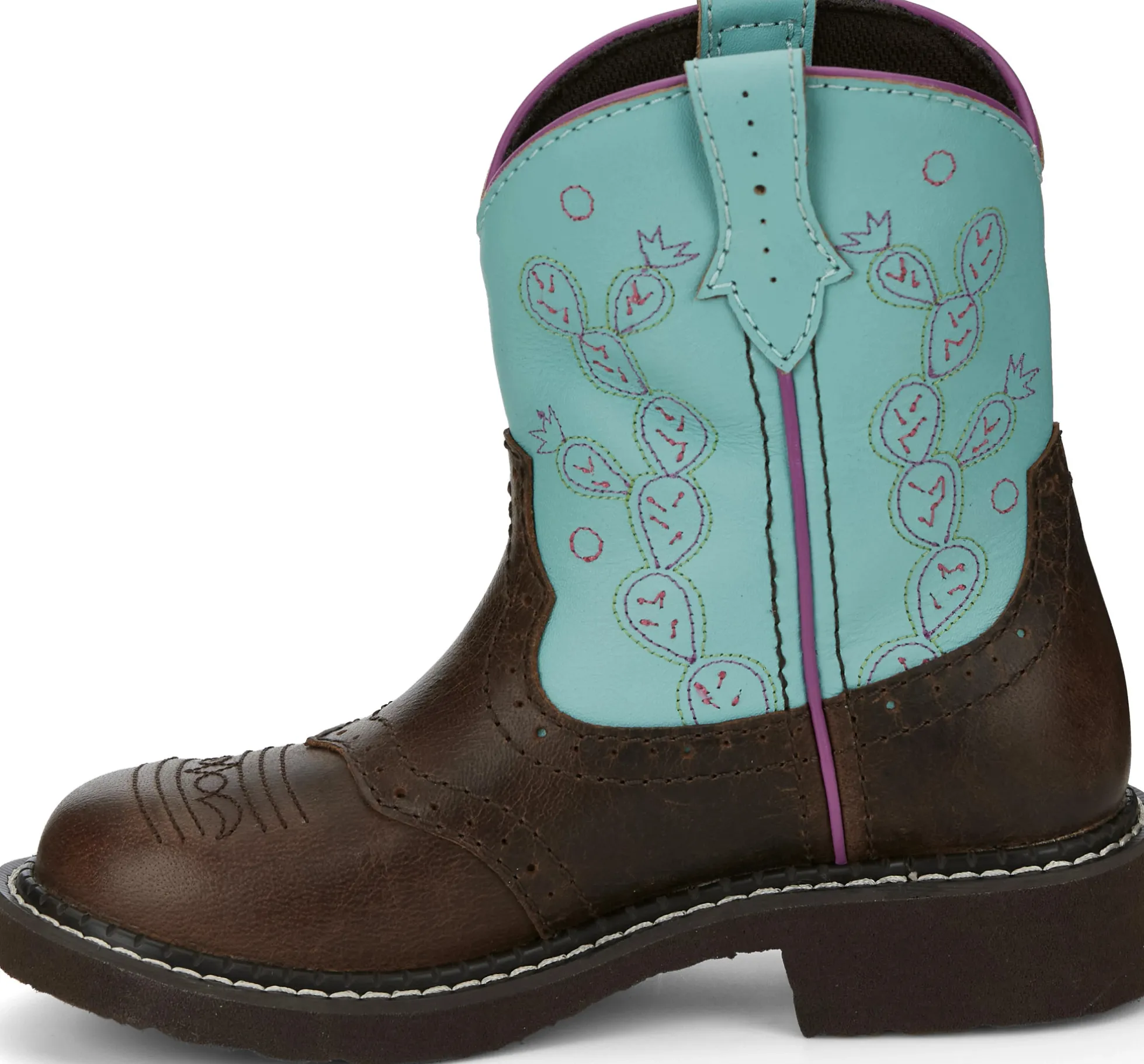 Justin Boots Glitzi Brown / Blue Hot