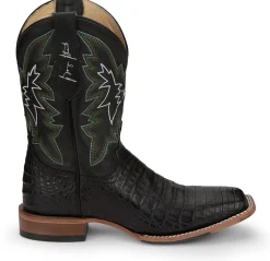 Justin Boots Haggard 11" Caiman Black Hot