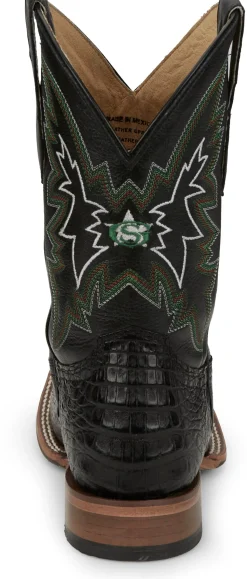 Justin Boots Haggard 11" Caiman Black Hot