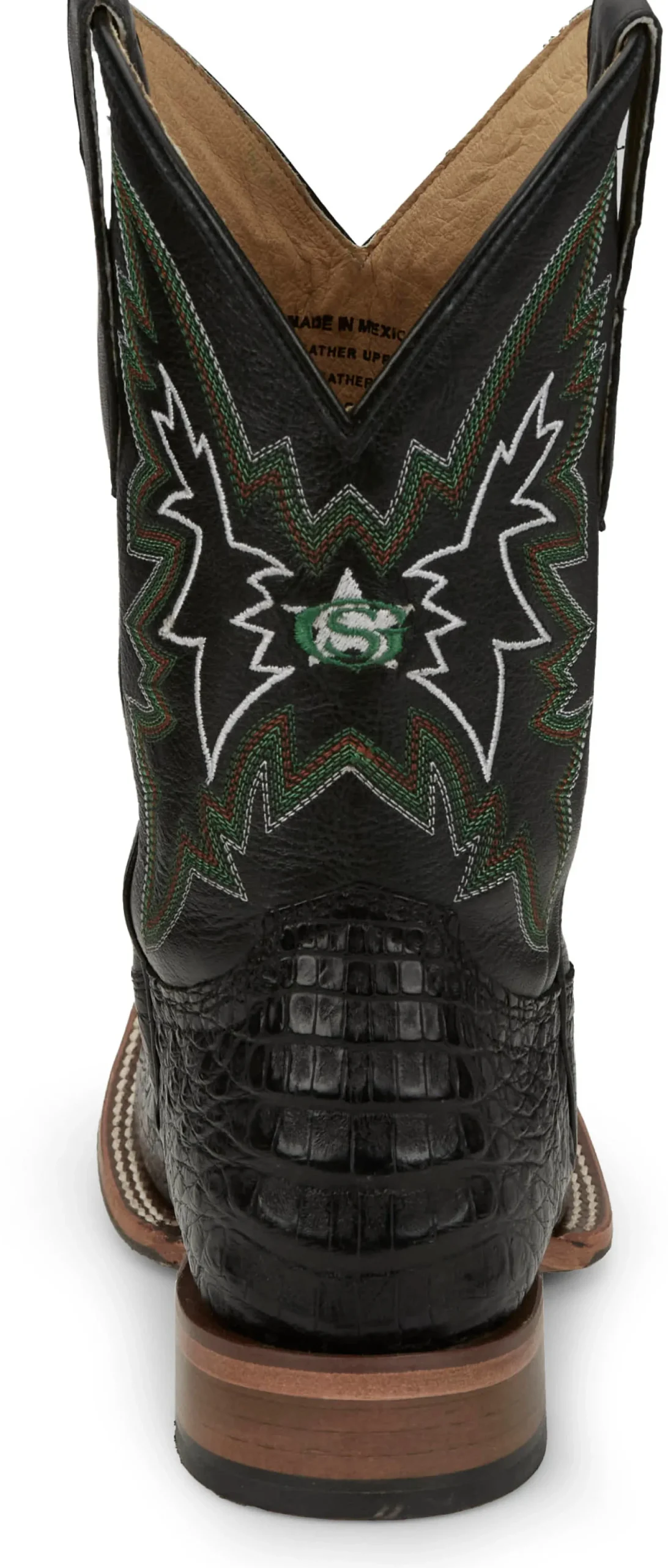 Justin Boots Haggard 11" Caiman Black Hot