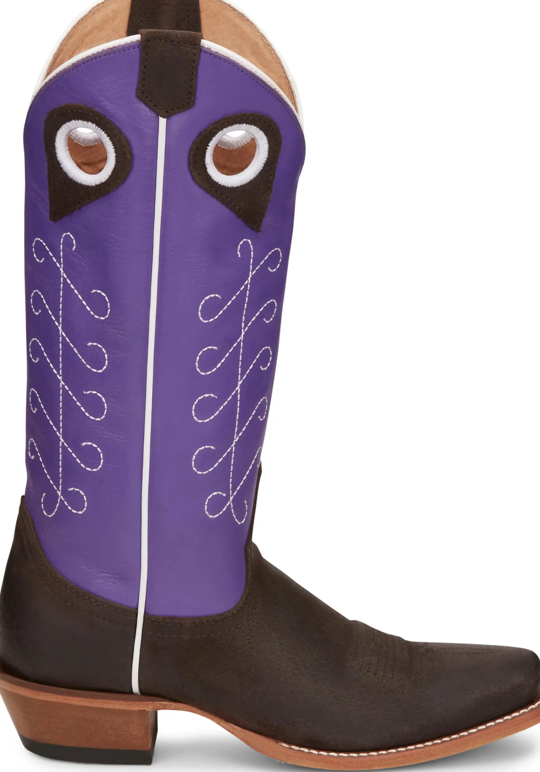 Justin Boots Hattie 13" Western Boot Brown / Purple Sale