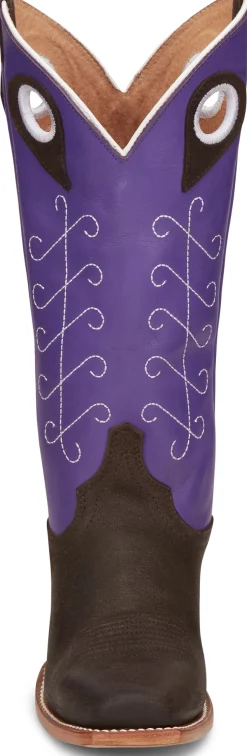 Justin Boots Hattie 13" Western Boot Brown / Purple Sale