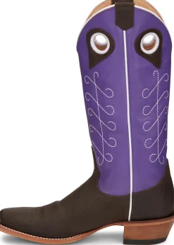 Justin Boots Hattie 13" Western Boot Brown / Purple Sale