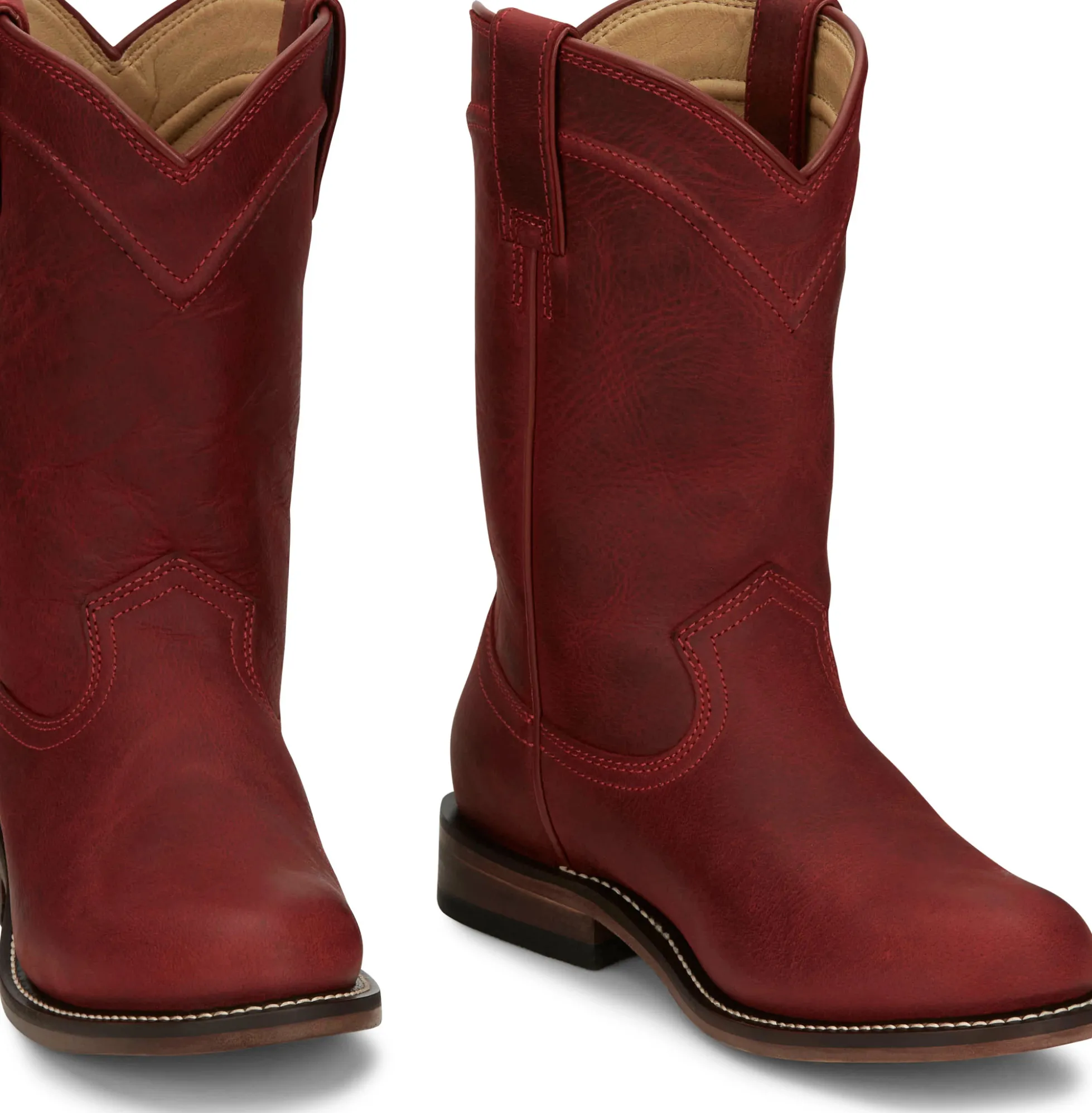 Justin Boots Holland 10" Roper Red Outlet